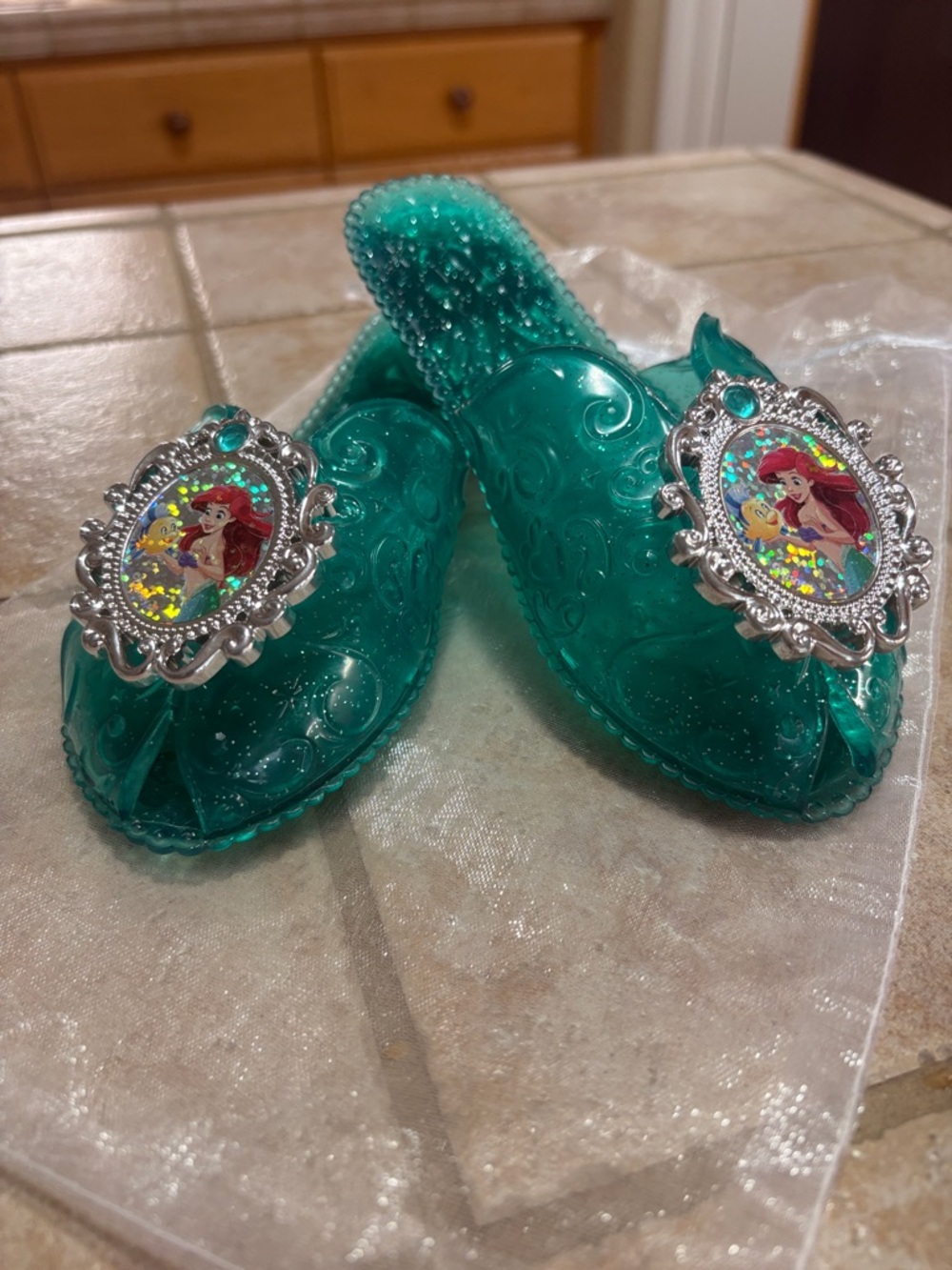 Disney x Jakks Pacific Princess Ariel Slip-On Costume Dress-Up Play Shoes